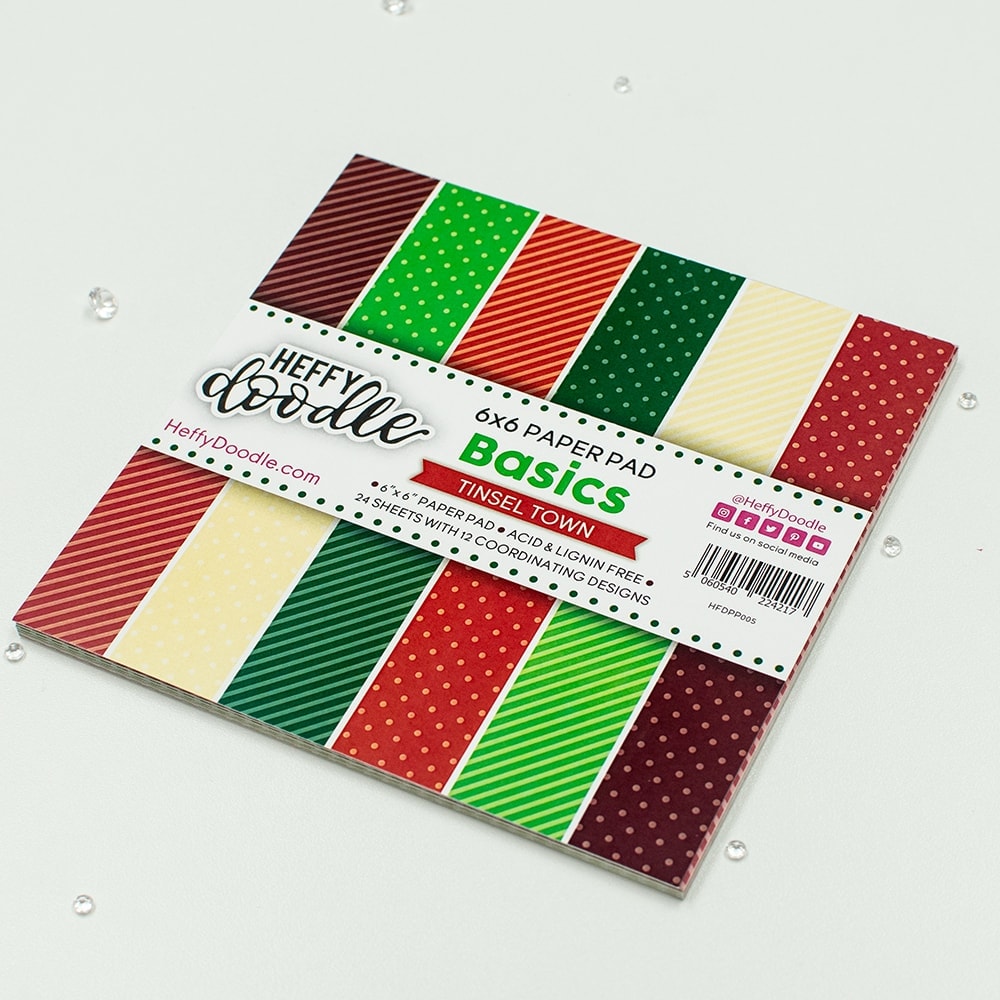 Patterned Paper Pad - 6"x6" - Tinsel Town