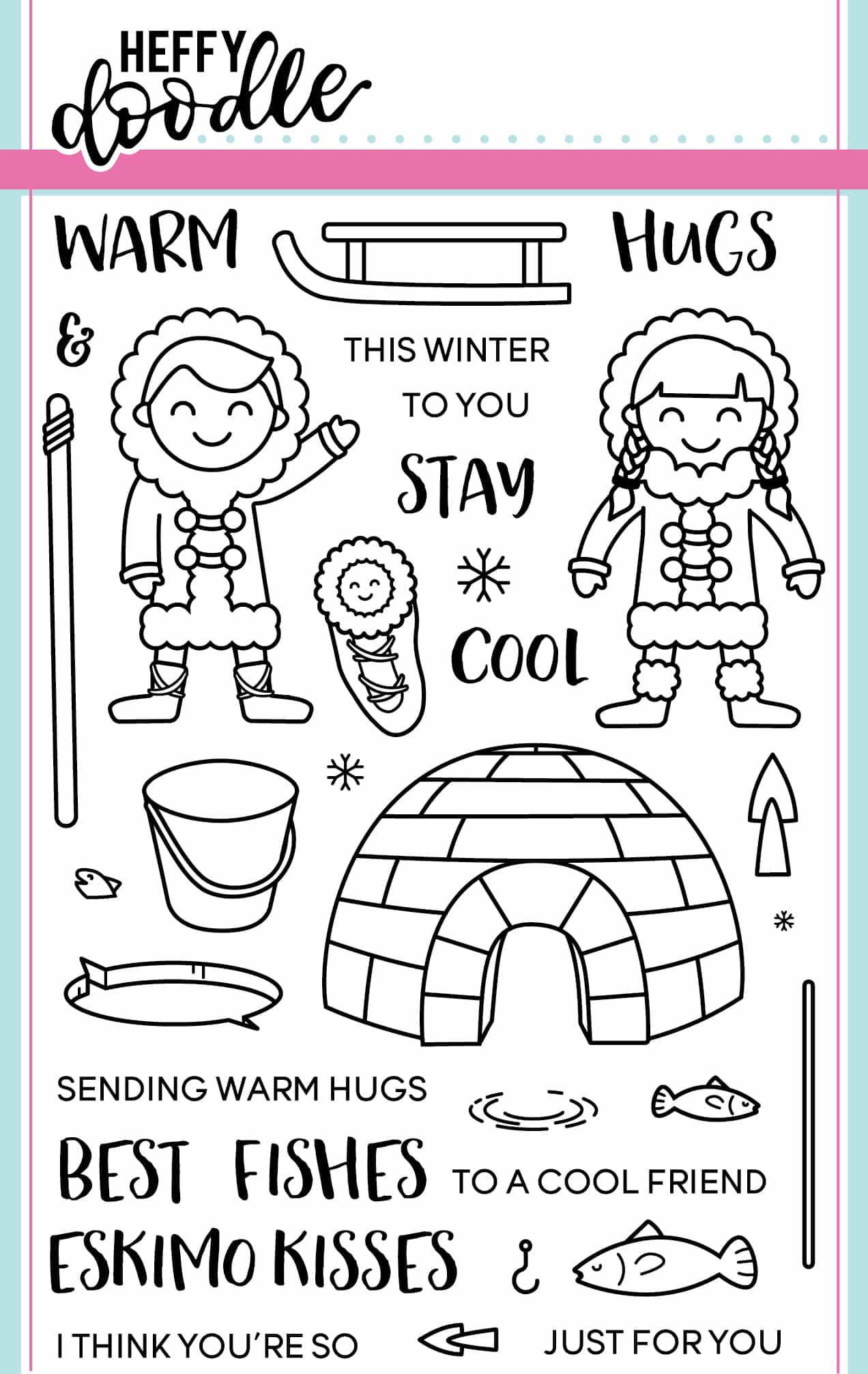 Warm Hugs Clear Stamp Set