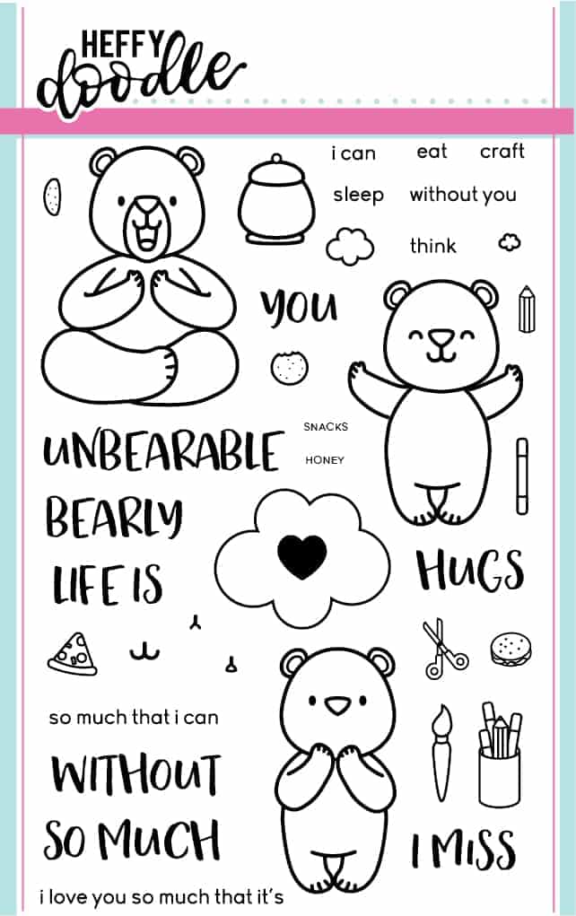 Unbearable Without You Clear Stamp Set