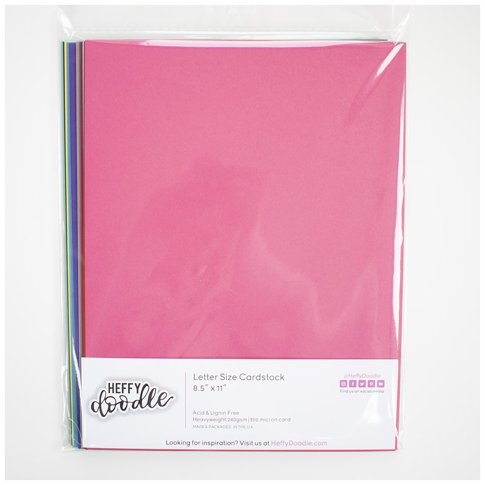 Multi Pack 8.5 x 11 Cardstock (24 Sheets)