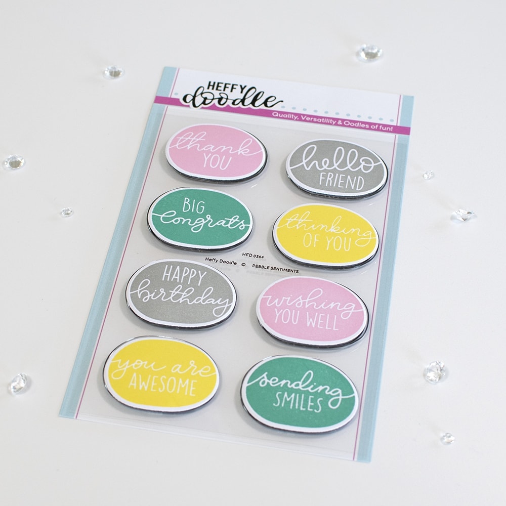 Pebble Sentiments Stamps