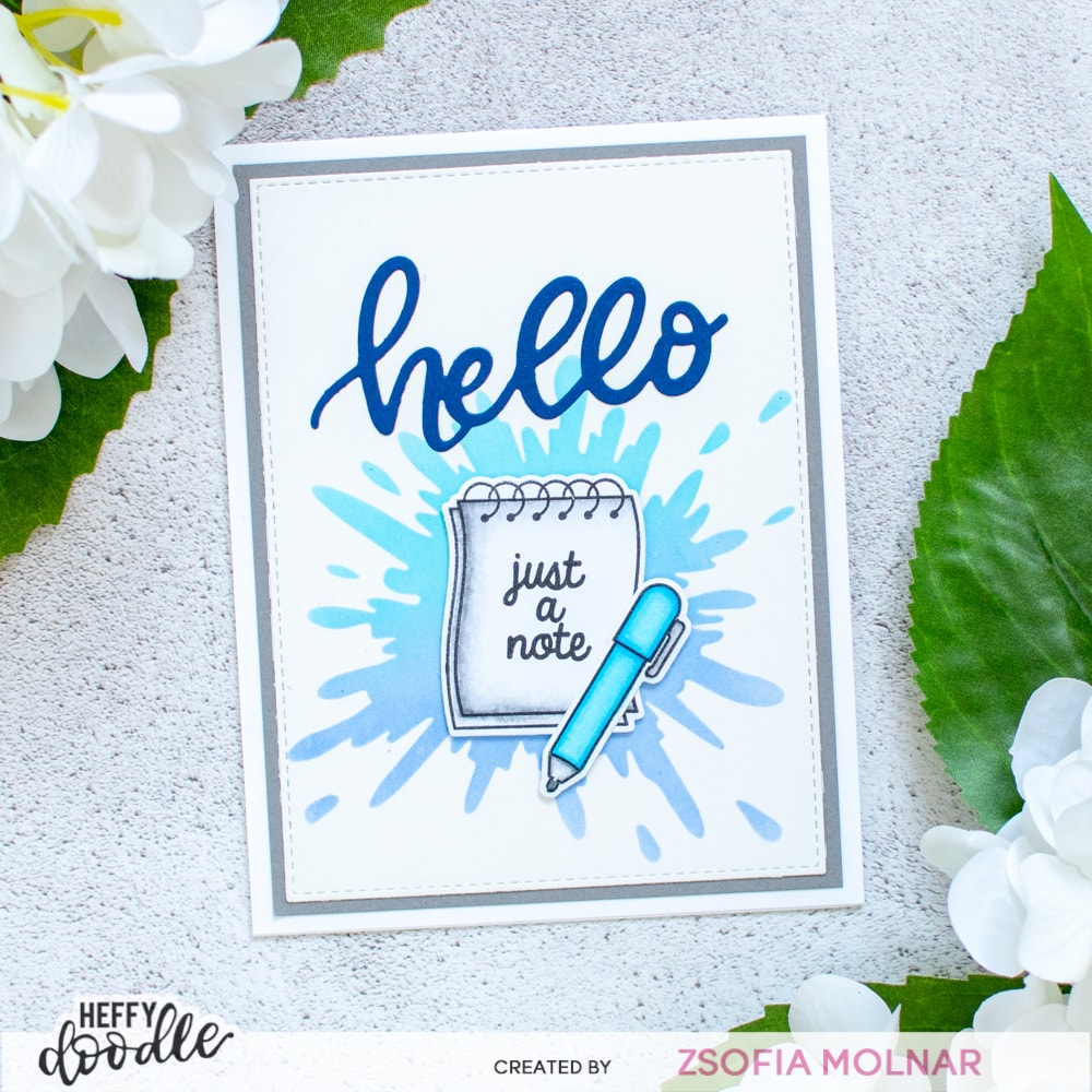 Just a Note Clear Stamps