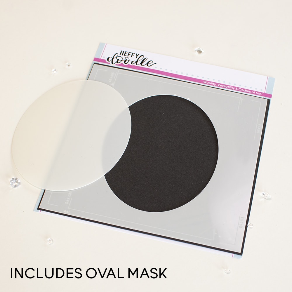 Oval Masquerade Stencil