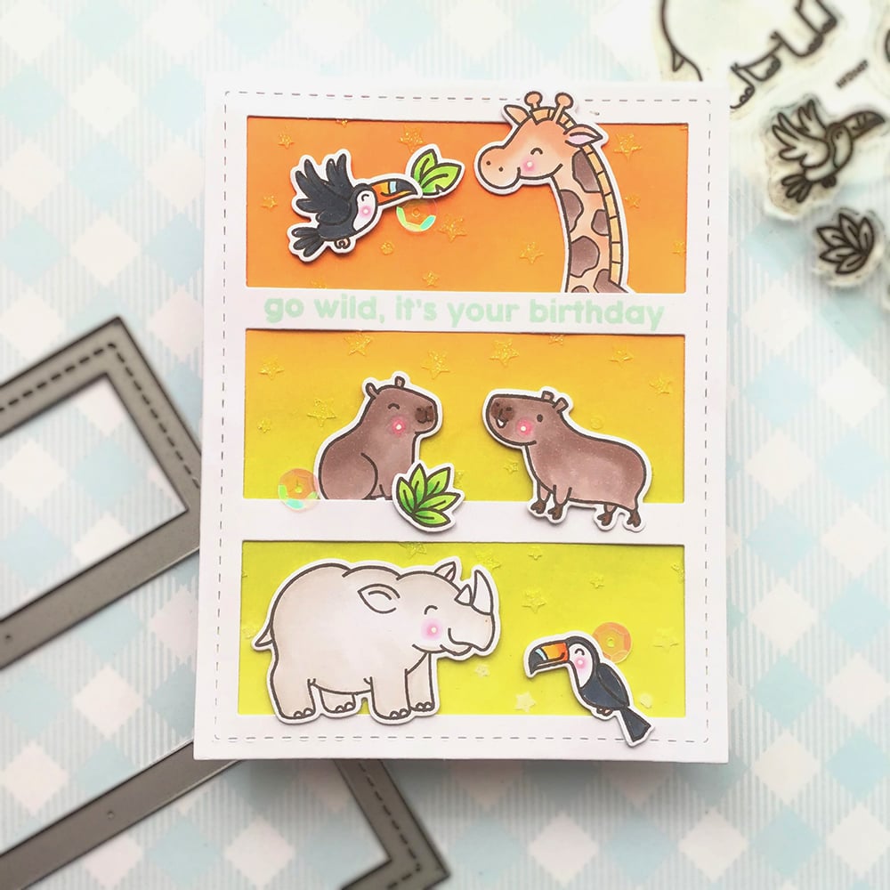 Two By Two Safari Animals Stamps