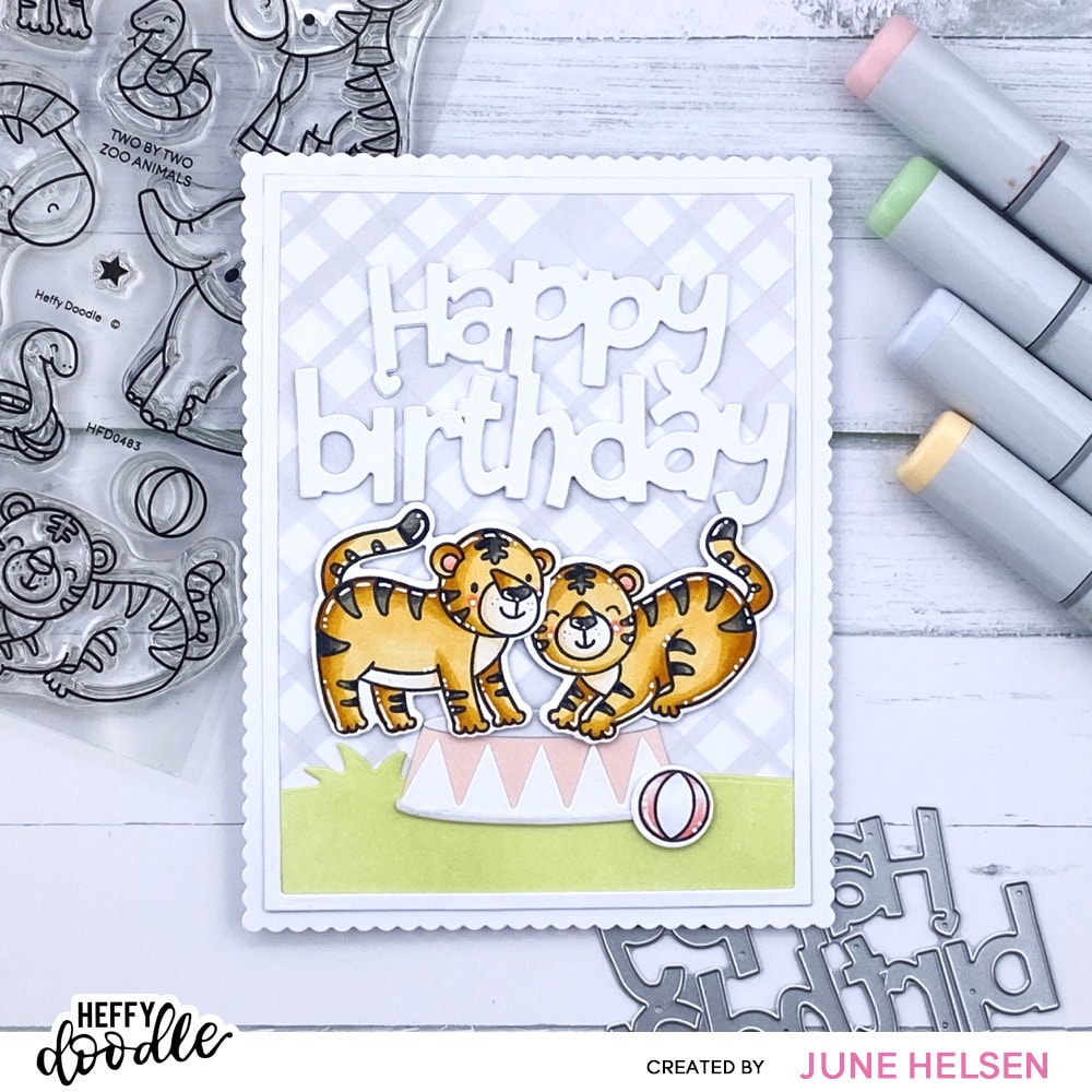 Two By Two Zoo Animals Stamps
