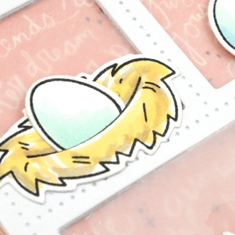 Eggcellent News Clear Stamp Set