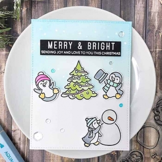 Holiday Sentiment Duos Clear Stamp Set
