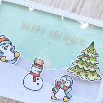 Holiday Sentiment Duos Clear Stamp Set