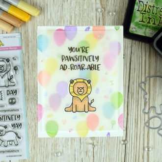 Ad-roar-able Lions Clear Stamp Set