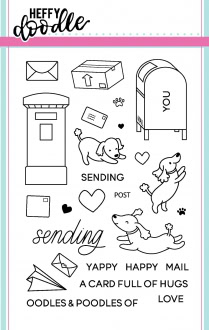 Yappy Happy Mail Clear Stamp Set