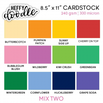 8.5" x 11" Coloured Cardstock 10 Pack