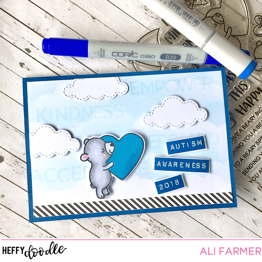 Stamping for Autism Awareness – Heffy Doodle