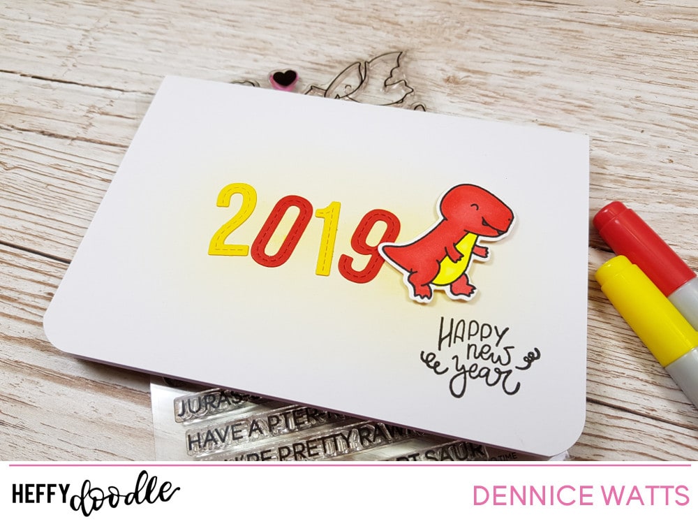 Quick and easy New Years cards – Heffy Doodle