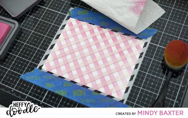 Creating Plaid with a Striped Stencil + Copic Coloring with Mindy Baxter 