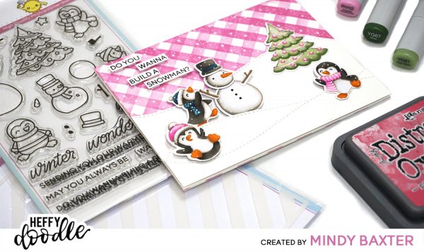 Creating Plaid with a Striped Stencil + Copic Coloring with Mindy Baxter 