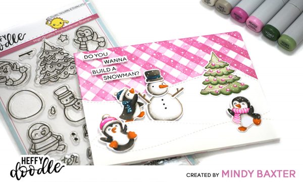 Creating Plaid with a Striped Stencil + Copic Coloring with Mindy Baxter 