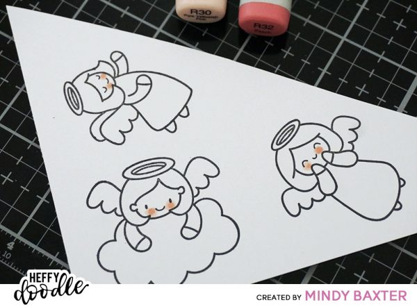 Step By Step Copic Coloring with Mindy Baxter - Coloring an Angel