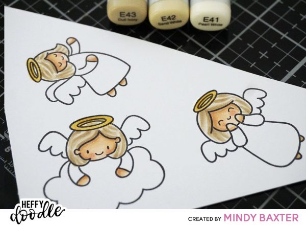 Step By Step Copic Coloring with Mindy Baxter - Coloring an Angel