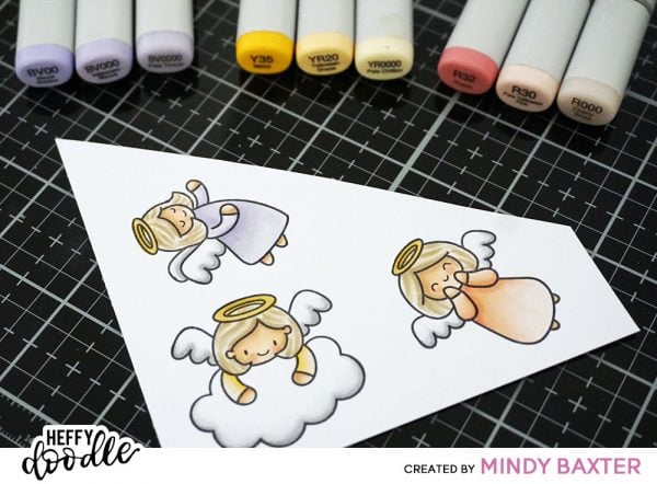 Step By Step Copic Coloring with Mindy Baxter - Coloring an Angel