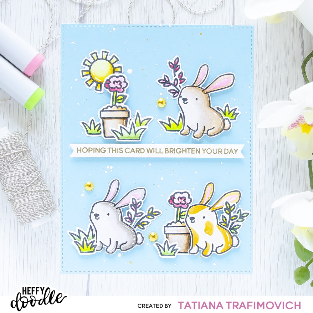 Spring Bunny Card – Heffy Doodle