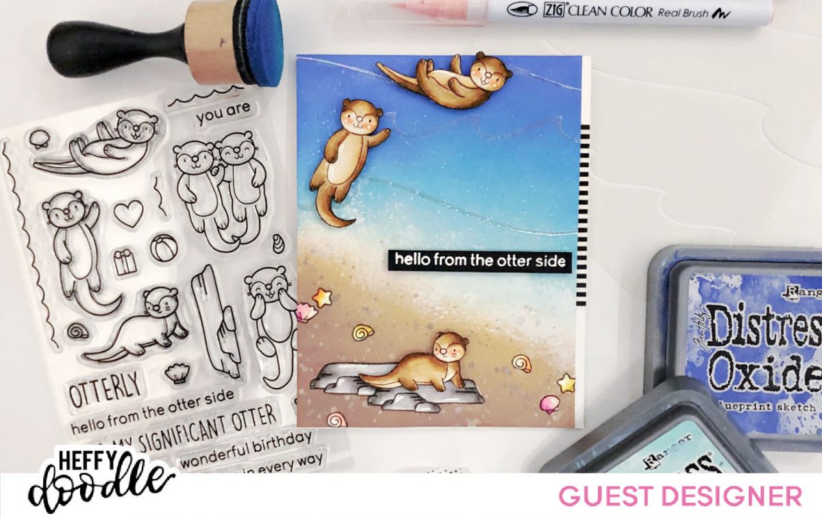 Hello from the Otter Side Card – Heffy Doodle